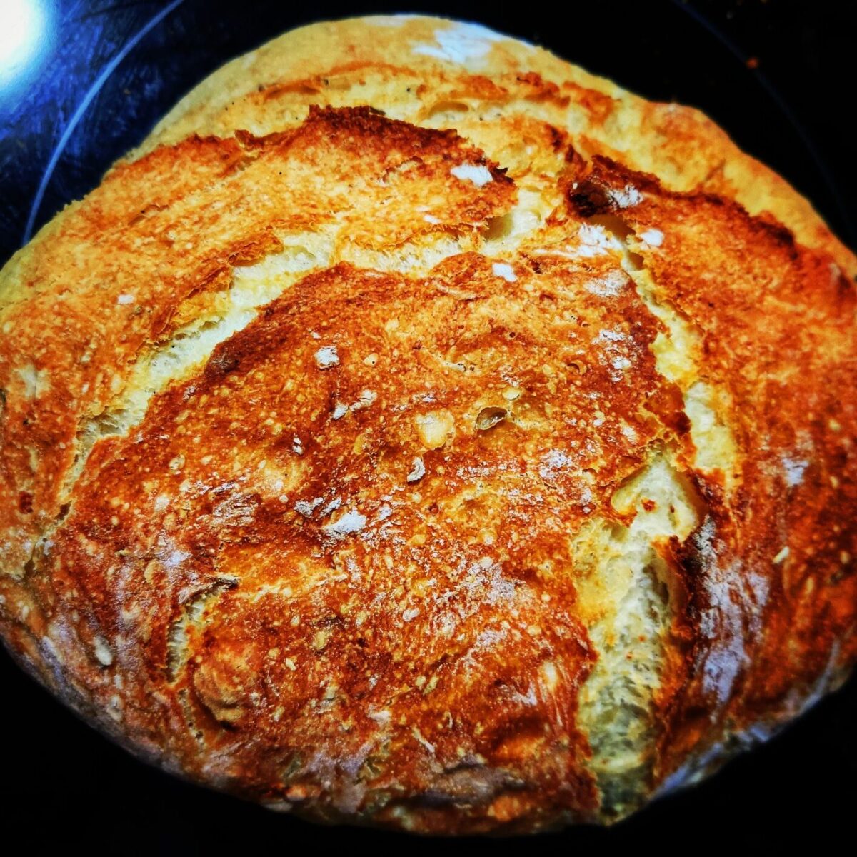 Roasted Garlic & Rosemary Artisan Bread